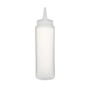 12oz clear plastic bottle with spout cap