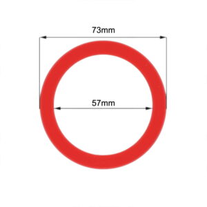 Gasket Group Head Red Silicone 73mm x 57mm x 9mm Faema